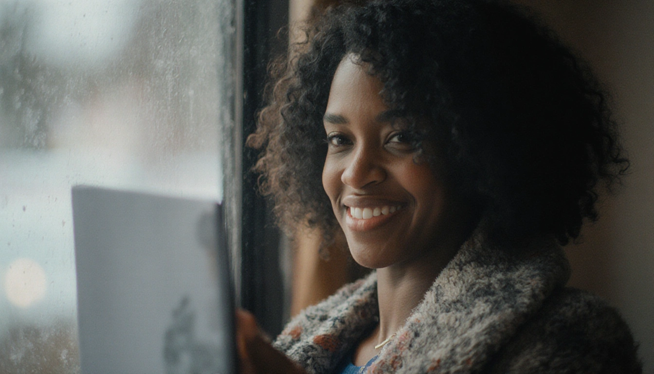 Customer support agent speaking with client on phone with headset and help desk sign in office.