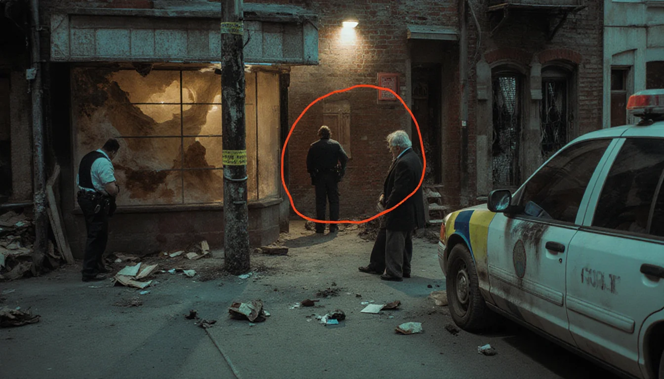 Computer screen showing refusal text with a coffee mug nearby