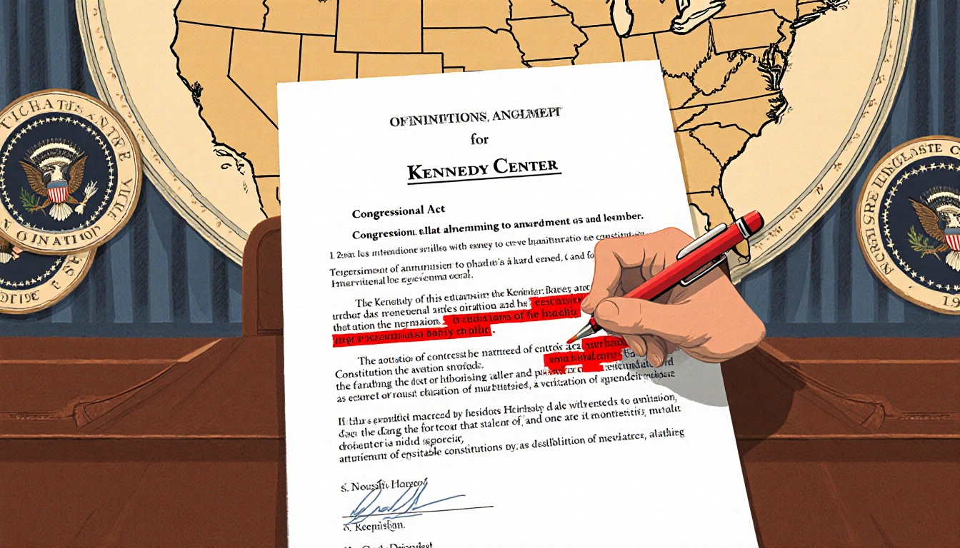 Congressional bill highlighted with red pen in front of U.S. map background and presidential seals