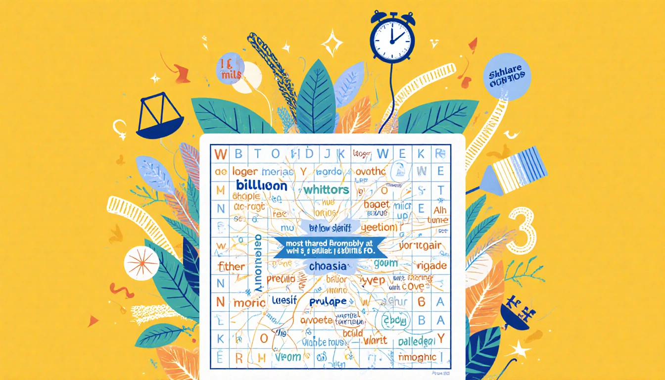 Puzzle cover shows a central grid linking words shapes with rising charts depicting 1.6b solves 3m shares and a clock hinting