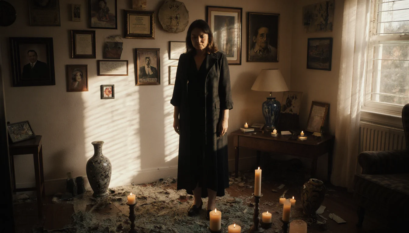 Tracy Reiner mourns alone in her parents