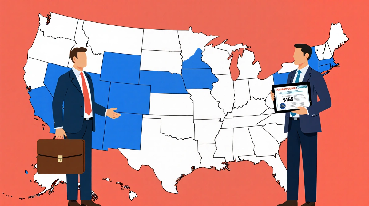 Allred and Johnson holding tablet with map showing $135M for Allred and $15M for Johnson legislation