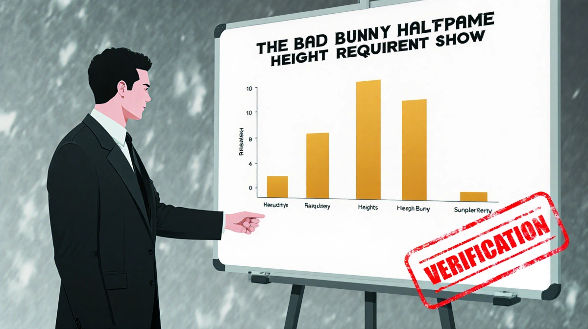 Professional presenting height verification chart with bar graph on whiteboard and red verification stamp