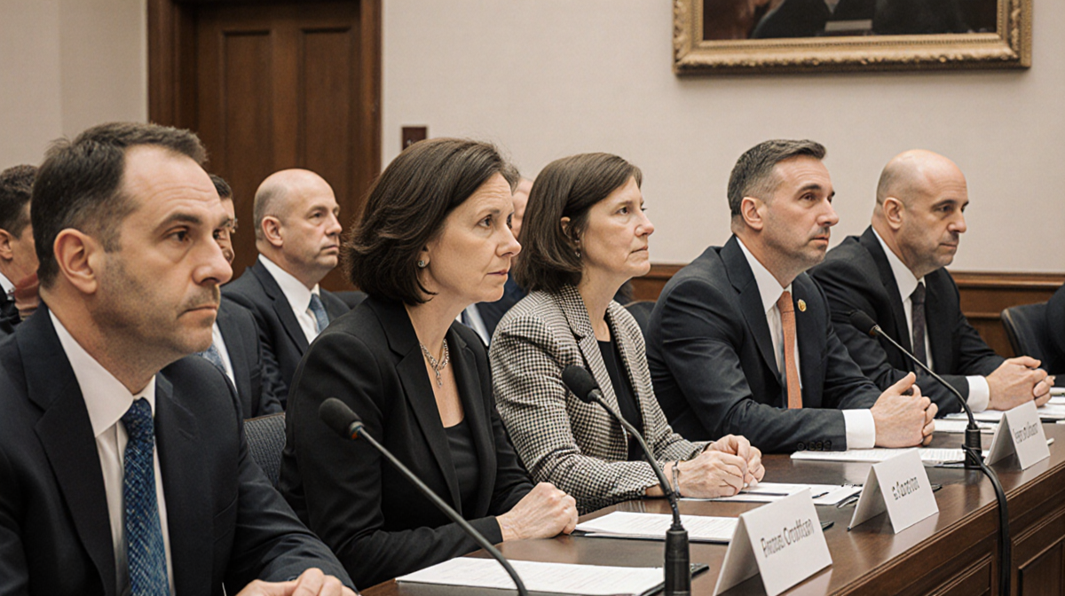 Pamela Griffin speaking out at council meeting with silent male audience and attentive notes on factory proposal