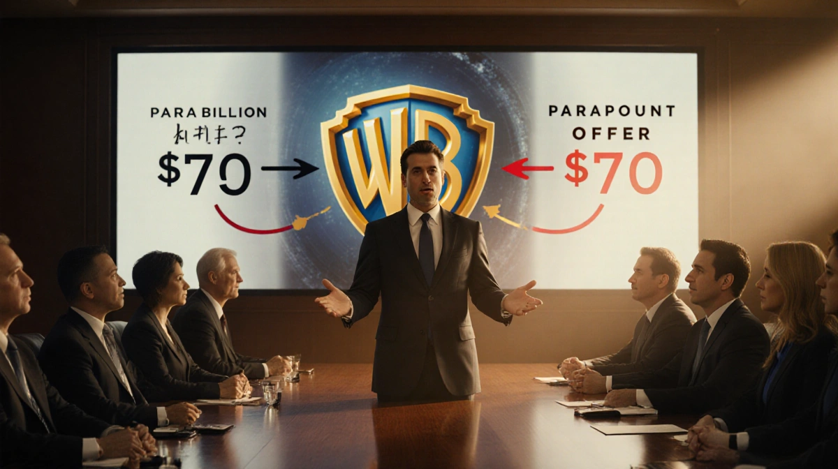 {“title”:”Warner Bros. Rejects $77.9B Paramount Bid, Backs Netflix”,”body”:”> **At a Glance**
> – W