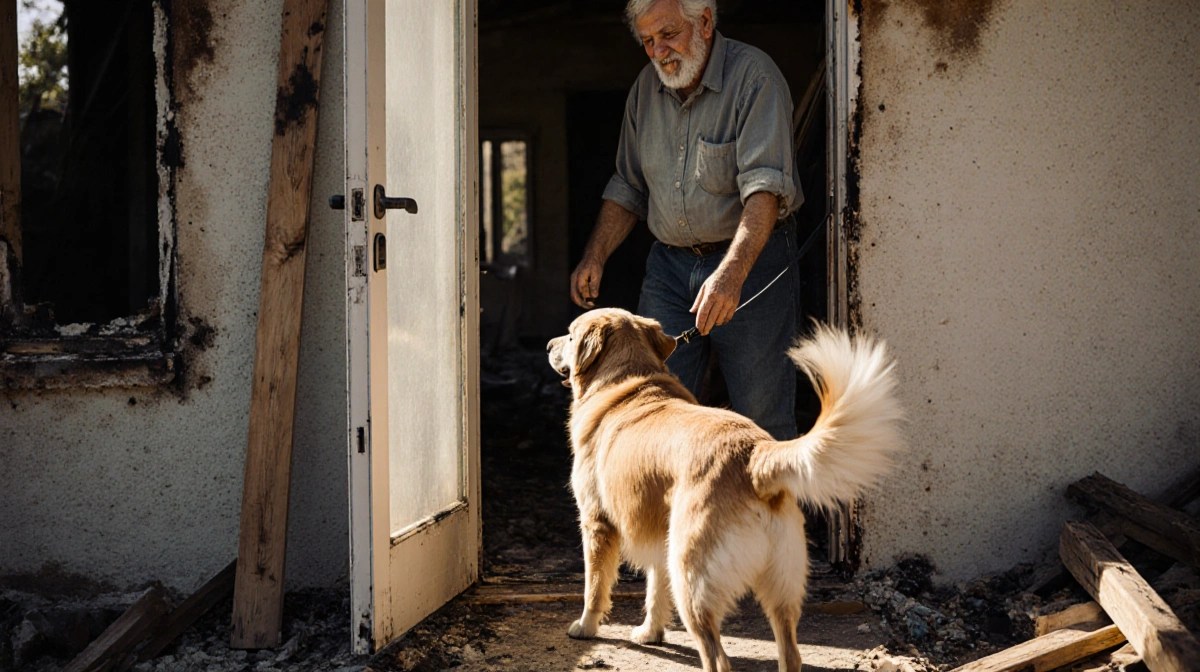 Man Rebuilds Home in 4 Months to Save Beloved Dog