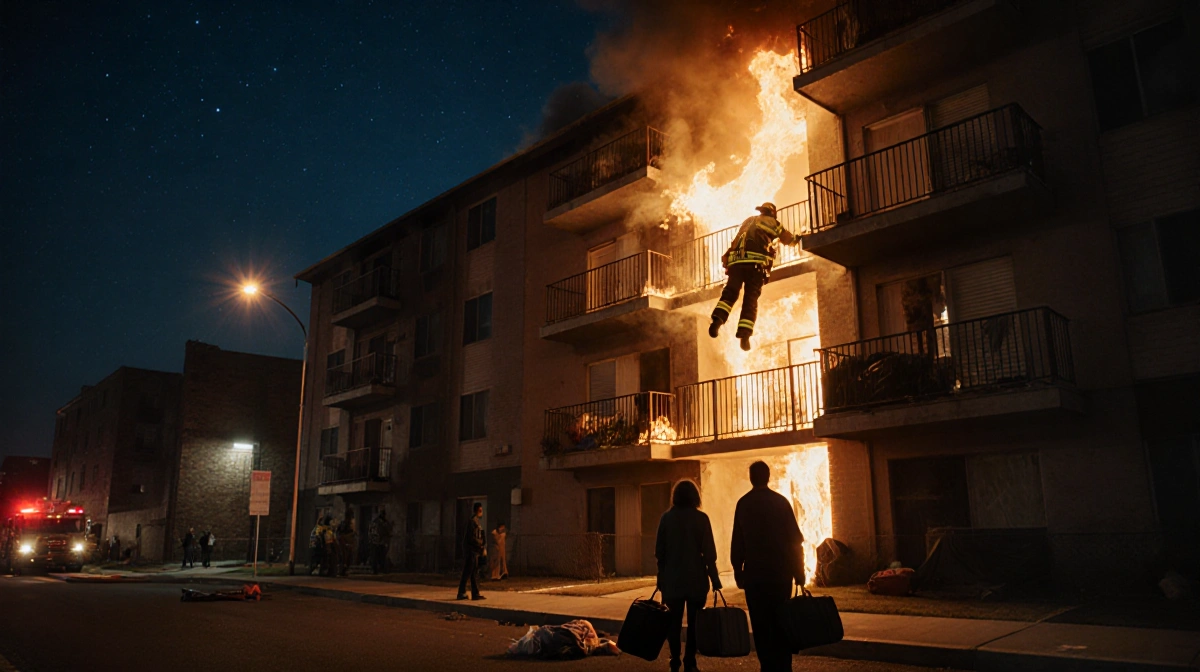 Dallas Apartment Fire Displaces 2, Injures Firefighter