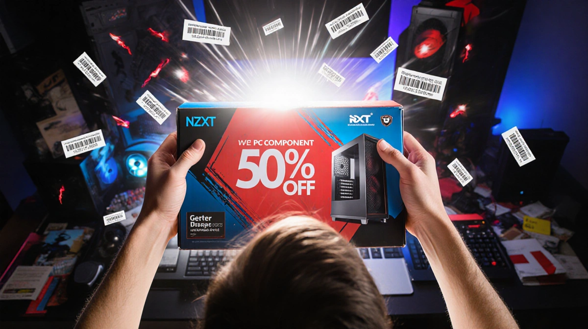 NZXT Cuts PC Costs: 50% Off, $250 Daily Deals, Free Ship
