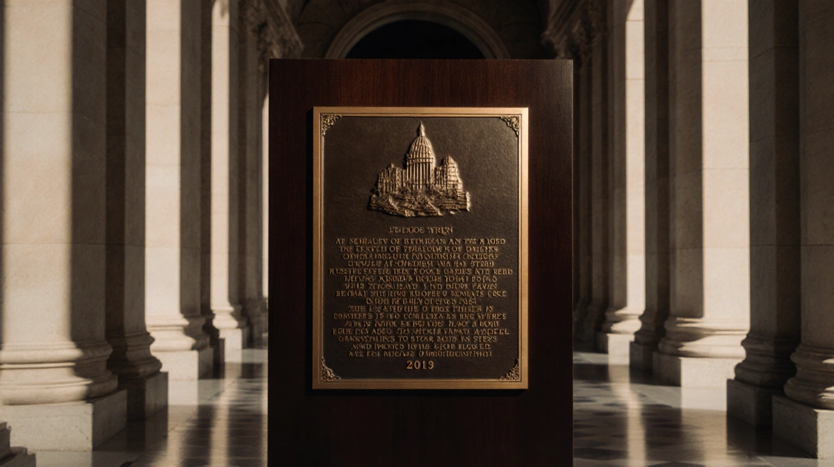 Senate Bypasses House, Installs Jan. 6 Officers Plaque