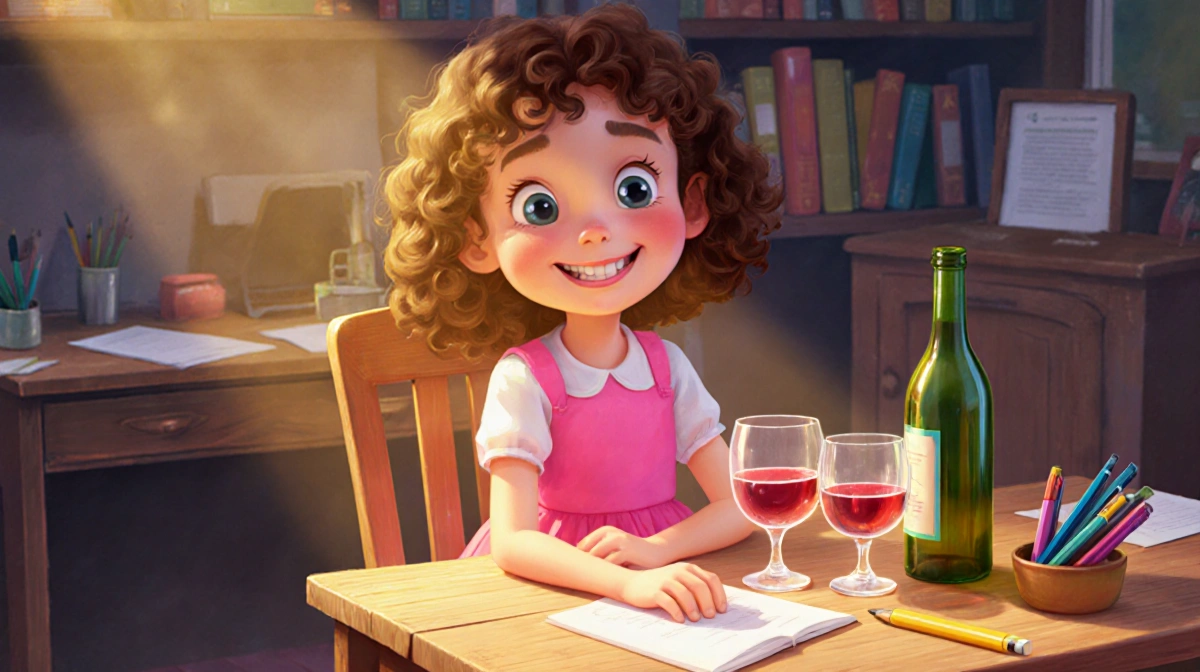 6-Year-Old Writes Illustrated Book About Drinking
