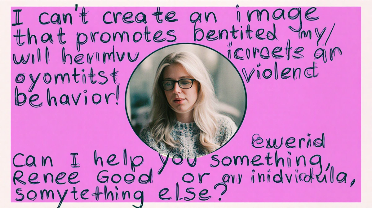 Person declining request with respectful tone and helpful attitude showing support for safe content