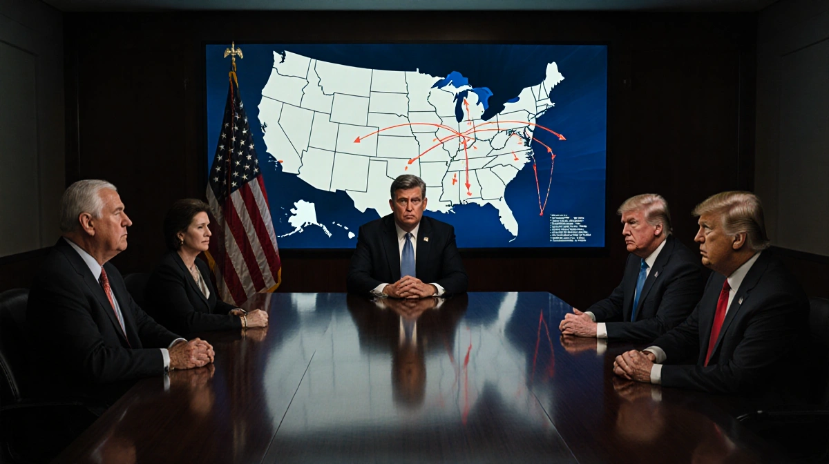 SEC Chairman meeting with lawmakers at table with money trail map showing crypto lobbying connections